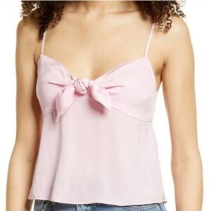 BP Bow Front Baby Doll Tank Size XS Y2K Spaghetti Strap Top Pink